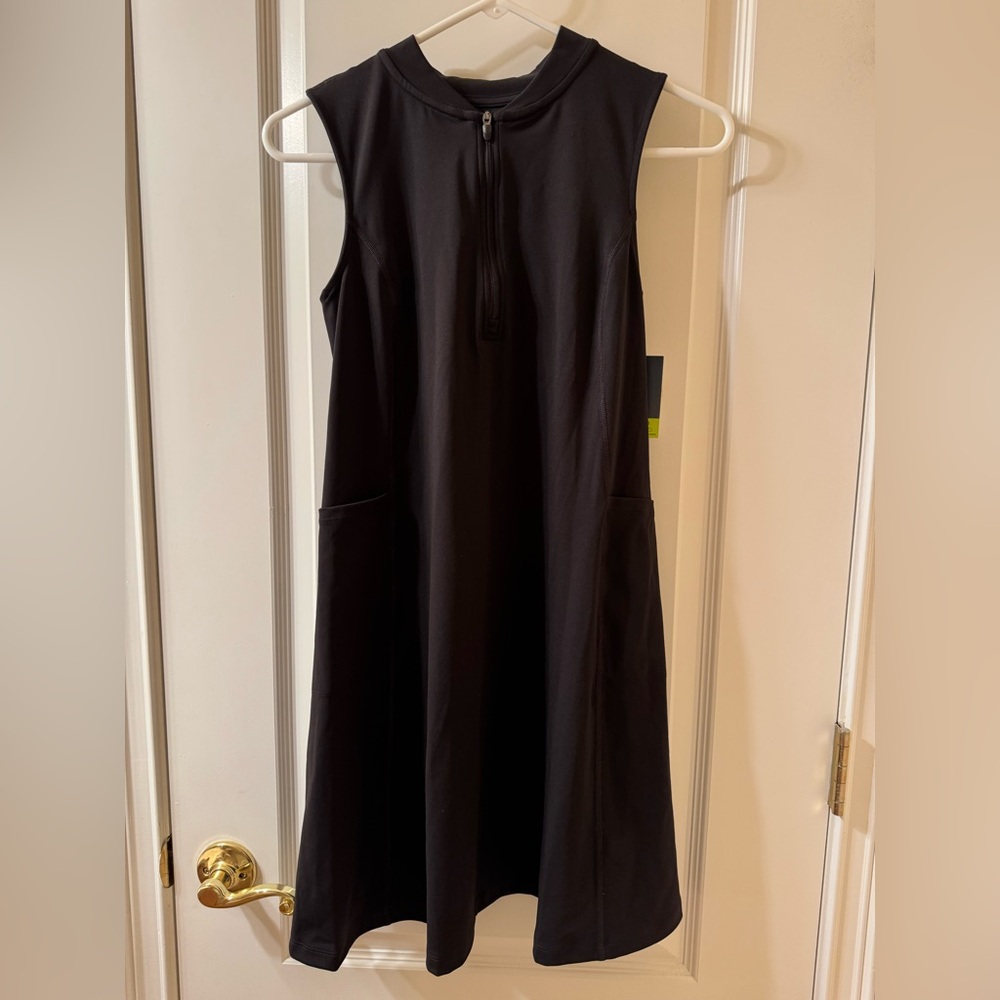 NWT Tek Gear Black Midi Athletic Dress Size Small
